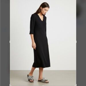 LITTLE EMPRESS black sandals with pearl decals size 36 (US 6)